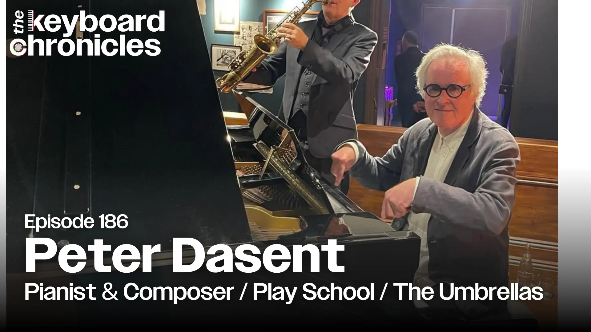 Peter Dasent at the piano